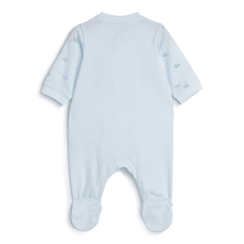 Girls Printed Front Opening Babysuit image number 1